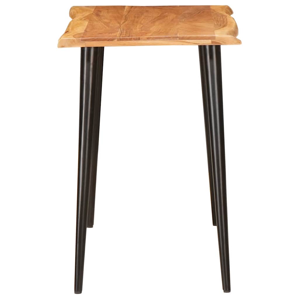 vidaXL Dining Tables Brown and Black 110 x 55 x 78 cm Solid Mango Wood