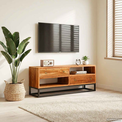 vidaXL Sideboard Beta Natural 70 x 30 x 75 cm Solid Acacia Wood
