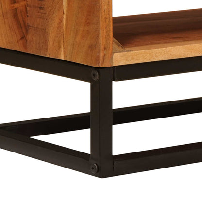 vidaXL TV Cabinet Natural 110 x 30 x 44 cm Solid Acacia Wood