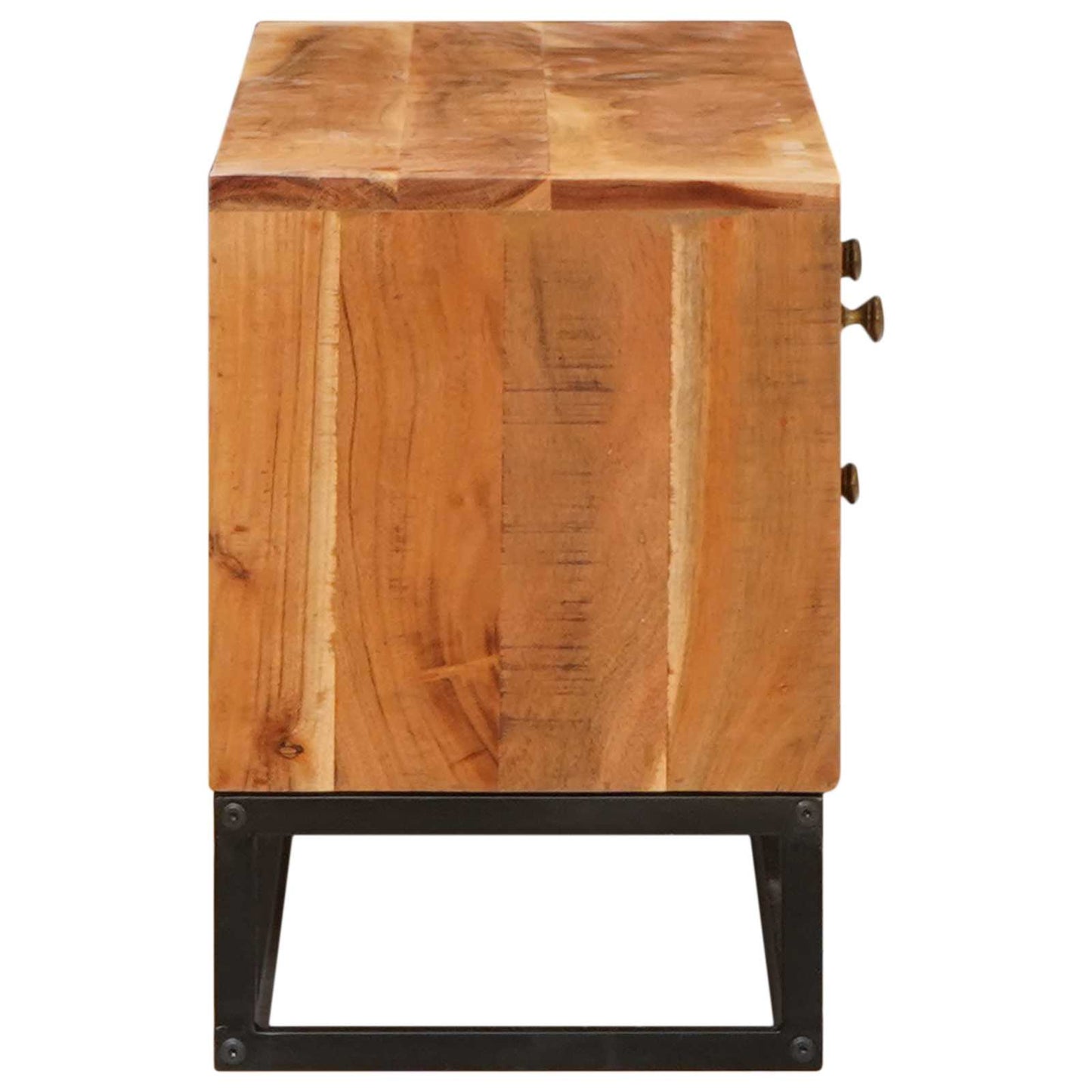 vidaXL TV Cabinet Natural 110 x 30 x 44 cm Solid Acacia Wood