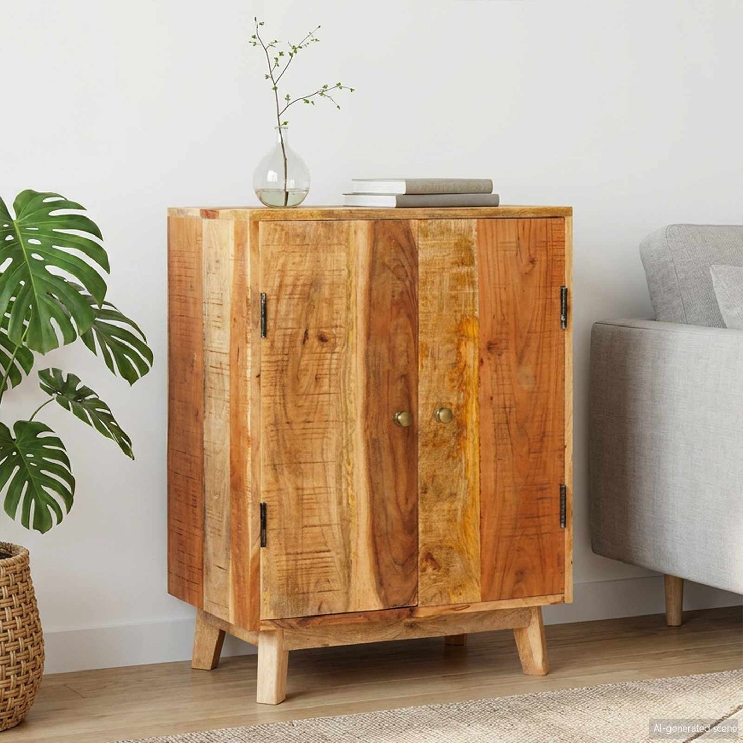 vidaXL Storage Cabinets Brown 55 x 35 x 75 cm Solid Mango Wood