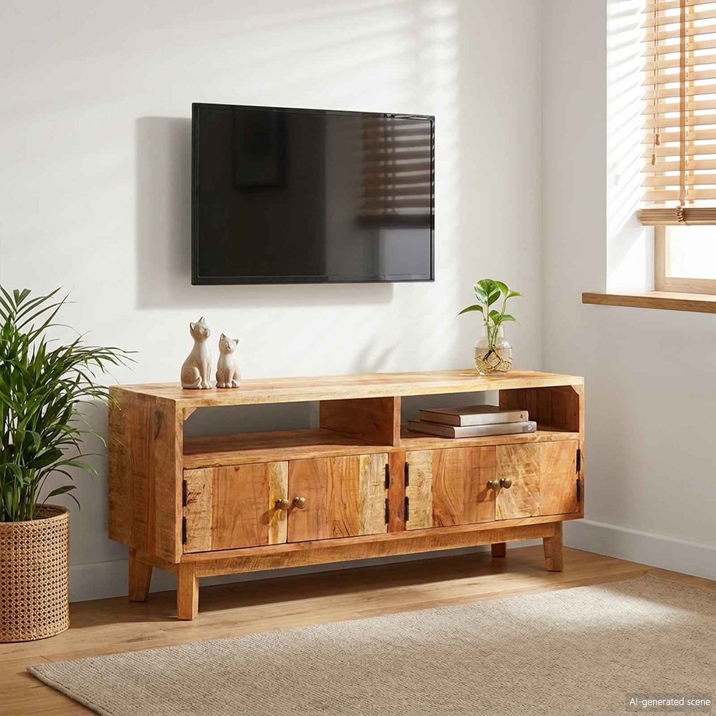 vidaXL Storage Cabinets Brown 110 x 30 x 45 cm Solid Mango Wood