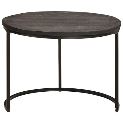 vidaXL Nesting Coffee Tables 3 pcs Black 54 x 54 x 40 cm