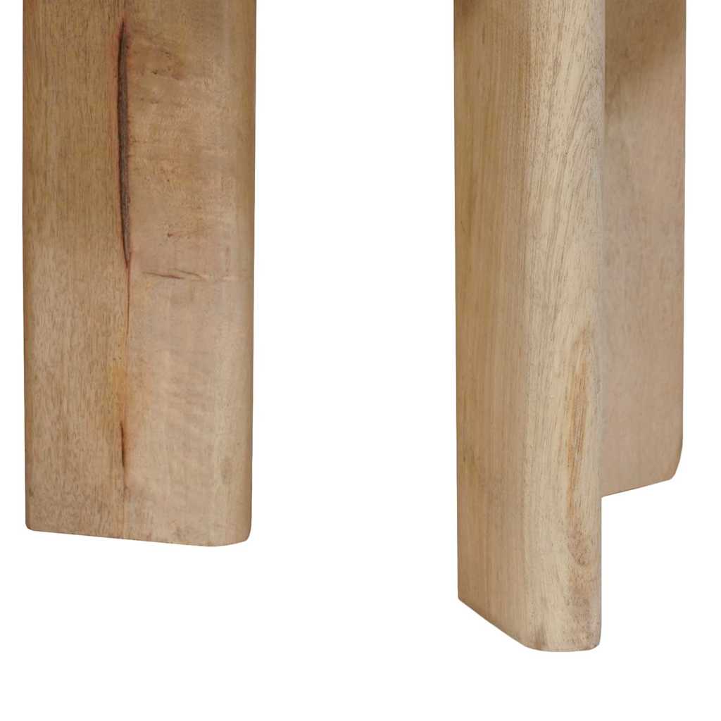 vidaXL Nesting Coffee Tables 2 pcs Black Solid Mango Wood