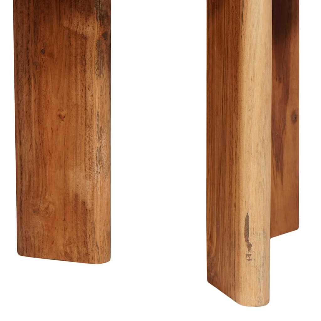vidaXL Nesting Coffee Tables 3 pcs Brown Solid Acacia Wood
