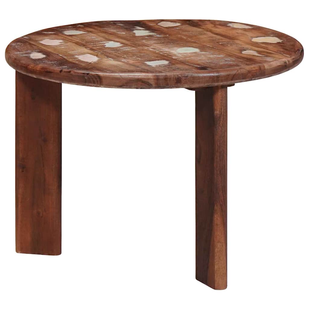 vidaXL Nesting Coffee Tables 3 pcs Multicolour Solid Reclaimed Wood