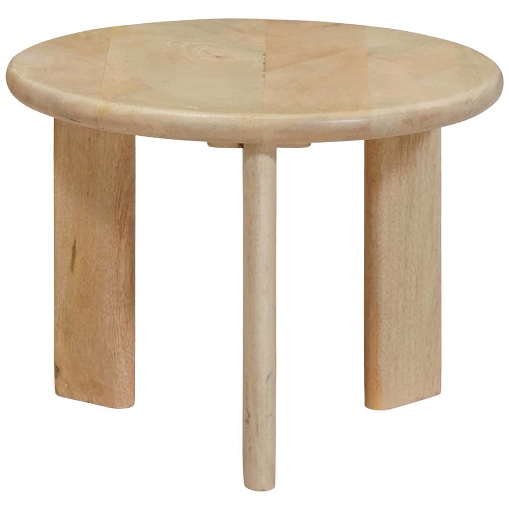 vidaXL Nesting Coffee Tables 3 pcs Black Solid Mango Wood