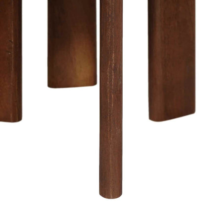 vidaXL Nesting Coffee Tables 3 pcs Dark Brown Solid Mango Wood