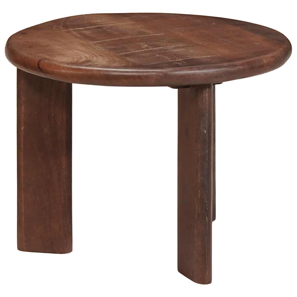 vidaXL Nesting Coffee Tables 3 pcs Dark Brown Solid Mango Wood