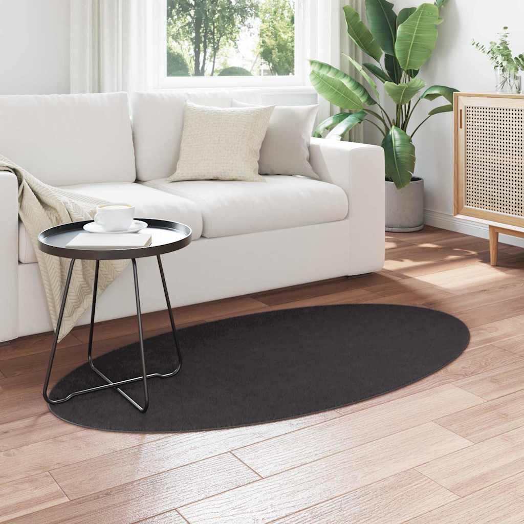 vidaXL Carpet HUARTE Anthracite 80 x 150 cm 100% Polyester