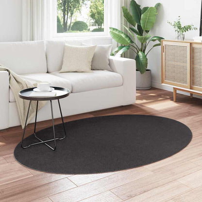 vidaXL Area Rugs Oval HUARTE Anthracite 120 x 170 cm 100% Polyester