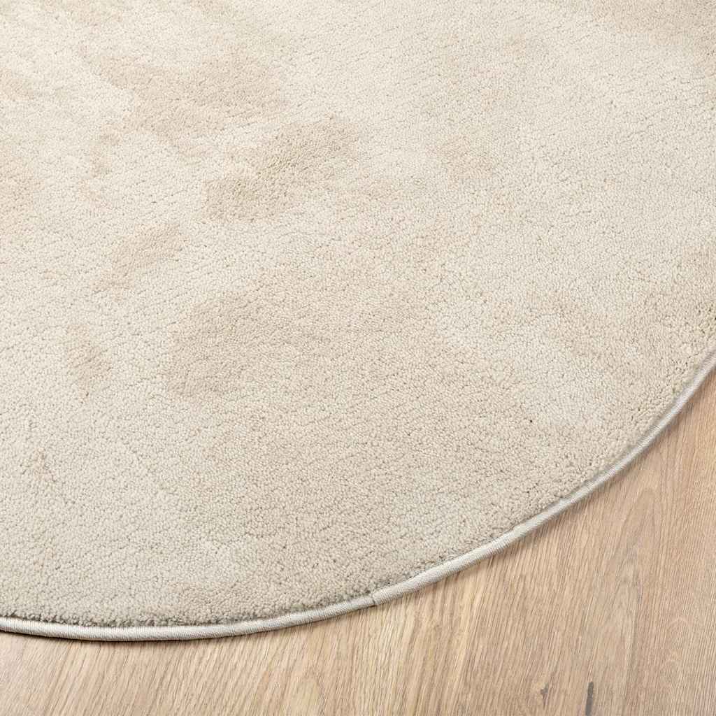 vidaXL Carpet HUARTE Beige 80 x 150 cm 100% Polyester