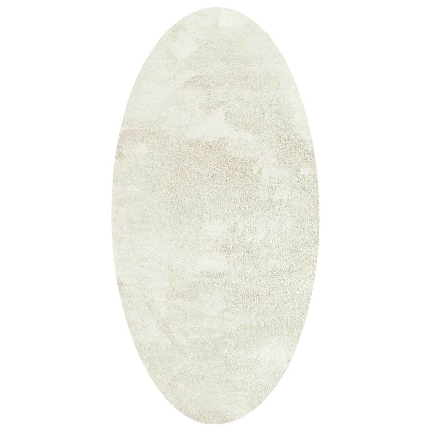 vidaXL Area Rugs Oval HUARTE Cream 100 x 200 cm 100% Polyester