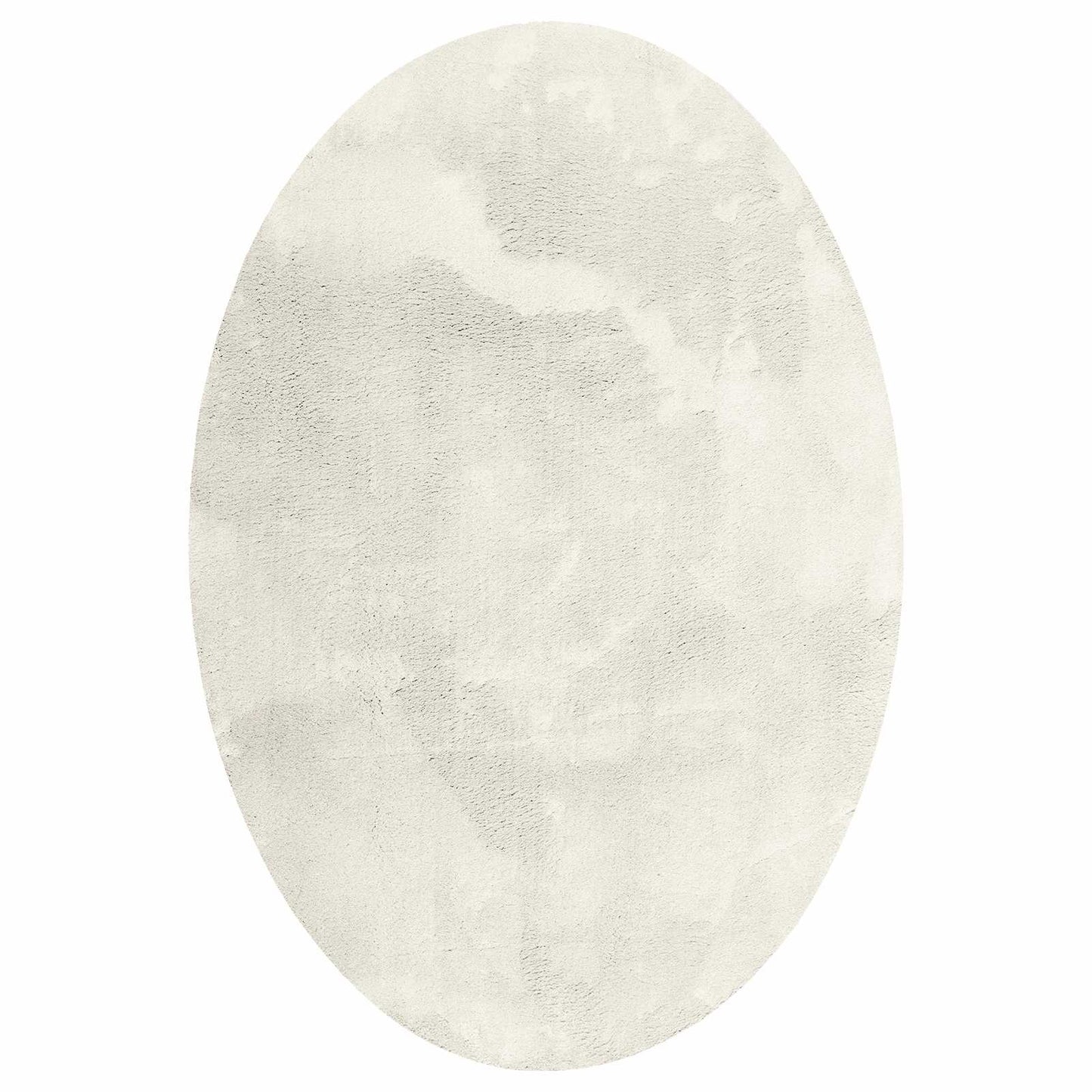 vidaXL Area Rugs Oval HUARTE Cream 140 x 200 cm 100% Polyester