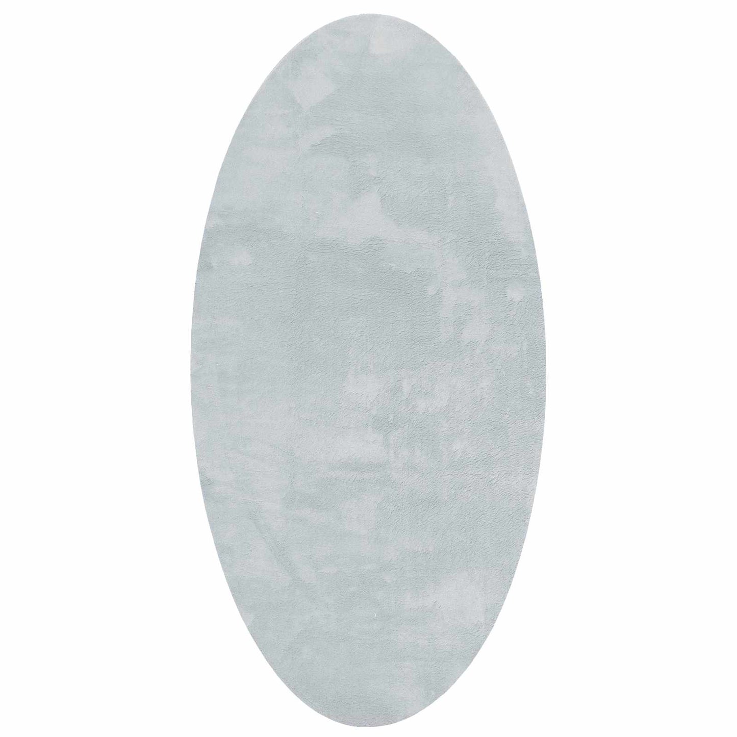 vidaXL Area Rugs Oval HUARTE Grey 100 x 200 cm 100% Polyester