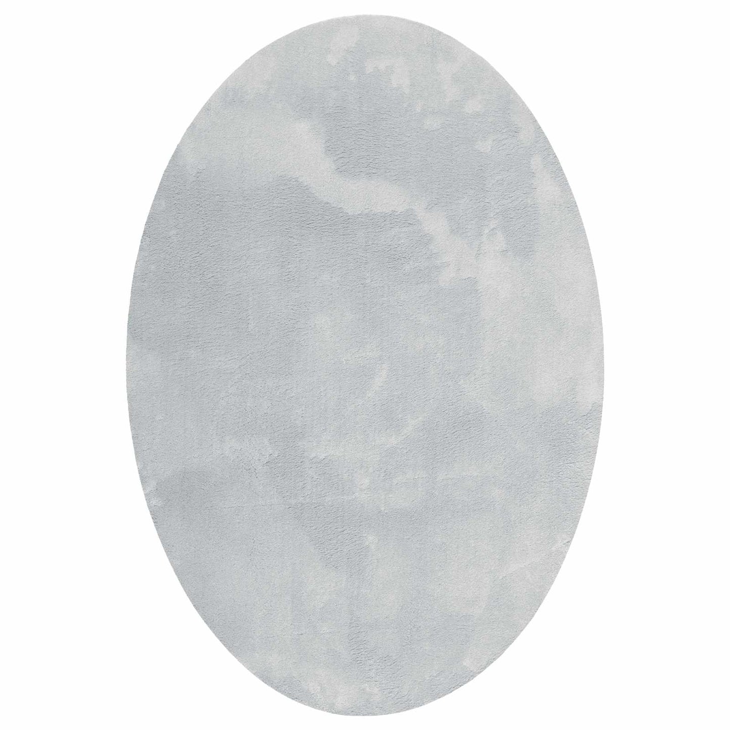 vidaXL Area Rugs Oval HUARTE Grey 160 x 230 cm 100% Polyester