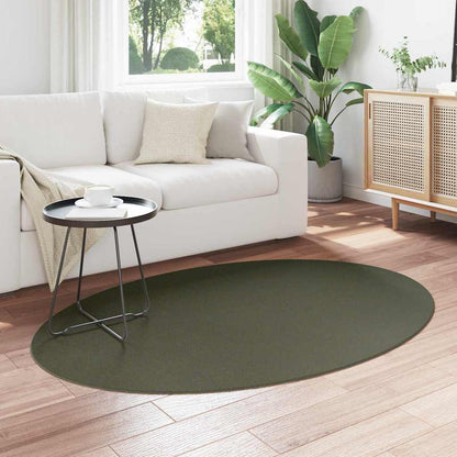 vidaXL Area Rugs Oval HUARTE Forest Green 170 x 120 cm 100% Polyester