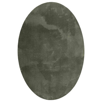 vidaXL Area Rugs Oval HUARTE Forest Green 170 x 120 cm 100% Polyester