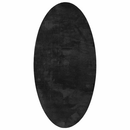 vidaXL Carpet HUARTE Black 100 x 200 cm 100% Polyester