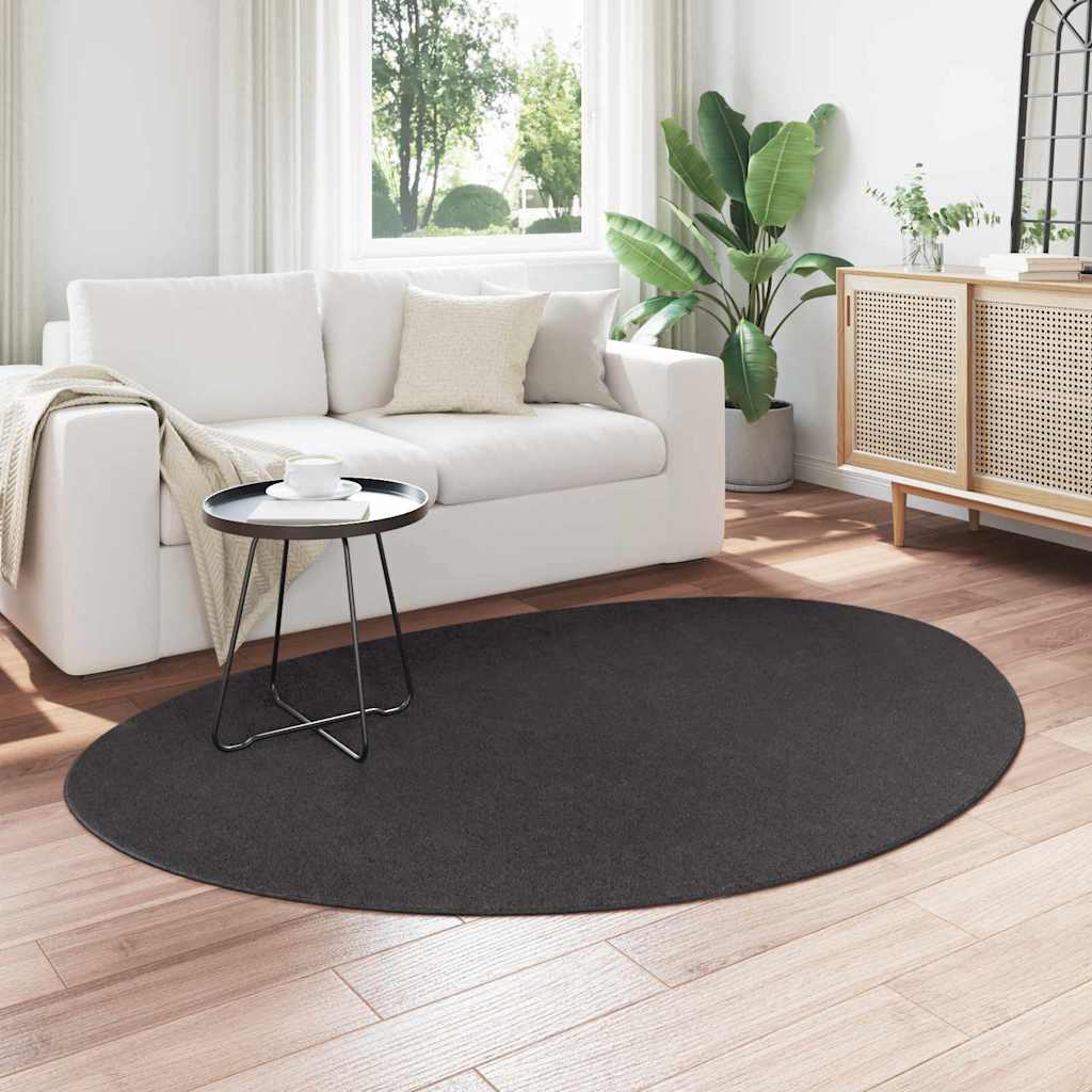 vidaXL Area Rugs HUARTE Anthracite 140 x 200 cm Polyester
