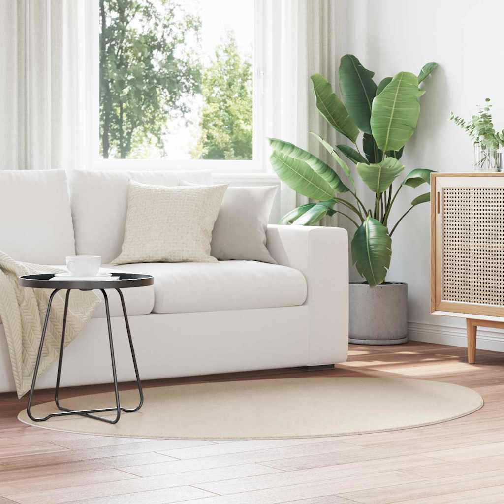 vidaXL Area Rugs HUARTE Beige 120 x 170 cm Polyester