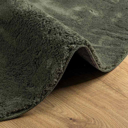vidaXL Carpet HUARTE Forest green 80 x 150 cm Polyester