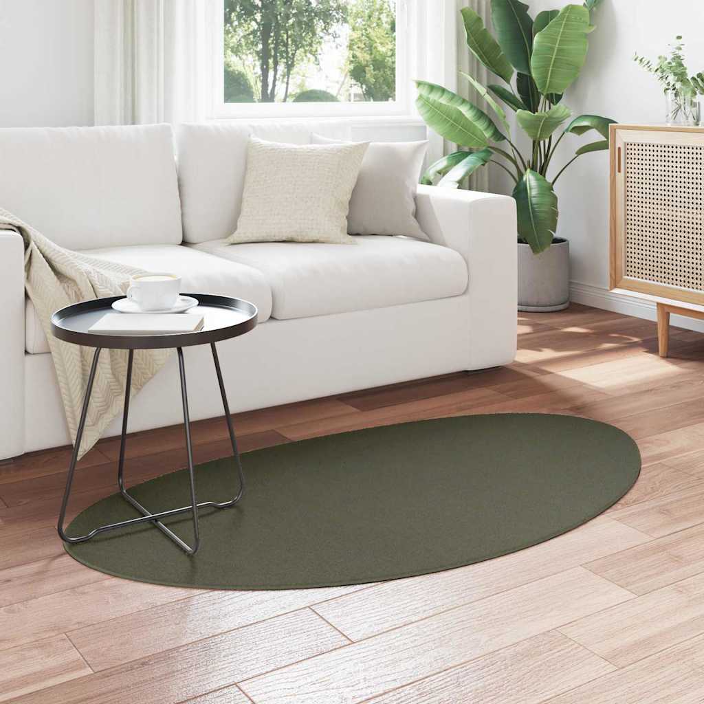 vidaXL Carpet HUARTE Forest green 80 x 150 cm Polyester