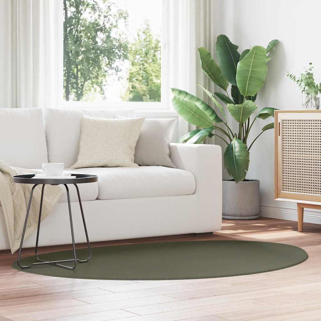 vidaXL Carpet HUARTE Forest green 120 x 170 cm Polyester
