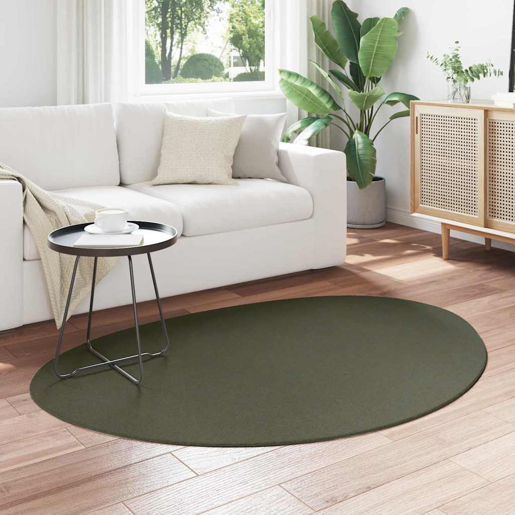 vidaXL Carpet HUARTE Forest green 120 x 170 cm Polyester