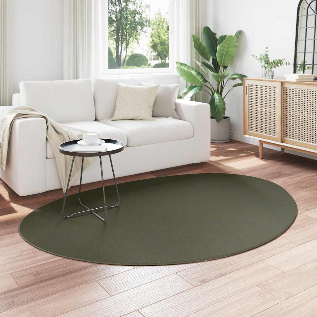 vidaXL Area Rugs HUARTE Forest green 140 x 200 cm Polyester