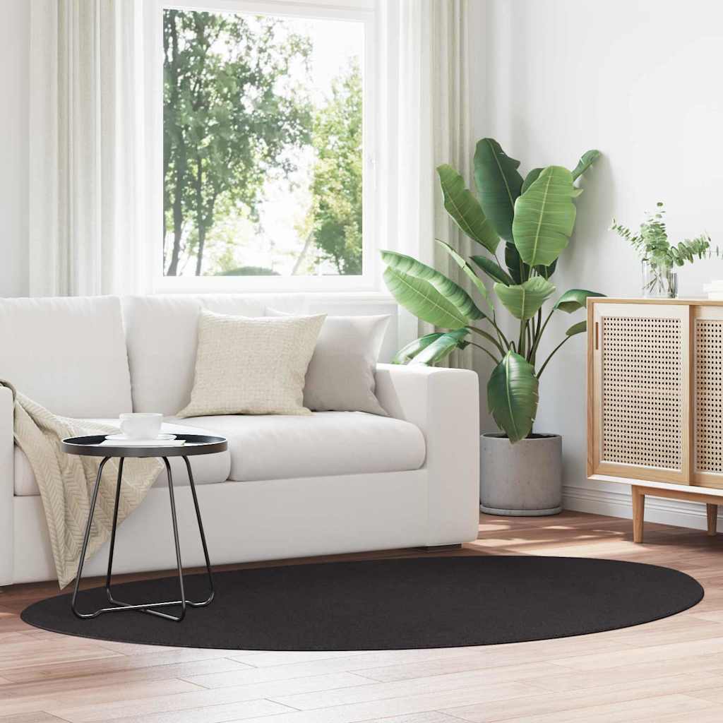 vidaXL Area Rugs HUARTE Black 140 x 200 cm Polyester