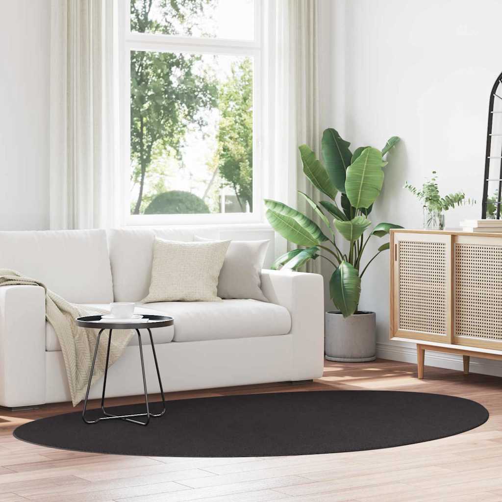 vidaXL Carpet HUARTE Black 160 x 230 cm Polyester