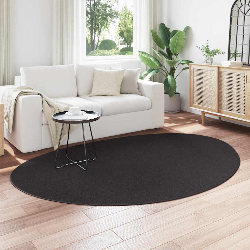 vidaXL Carpet HUARTE Black 160 x 230 cm Polyester