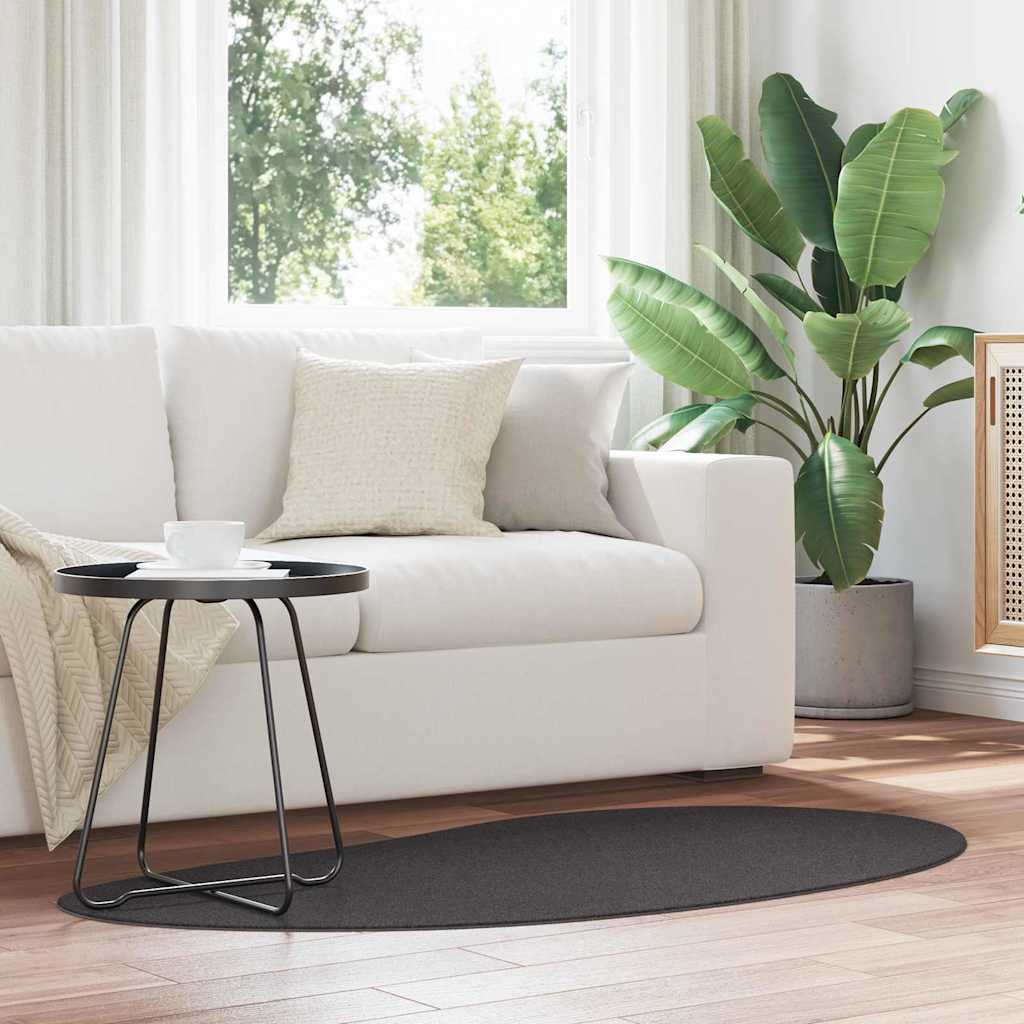 vidaXL Carpet HUARTE Anthracite 80 x 150 cm Polyester