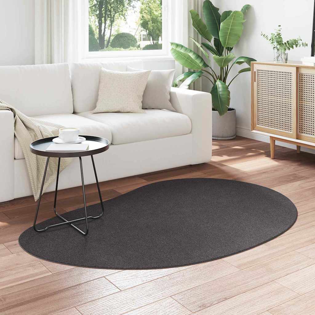 vidaXL Carpet HUARTE Anthracite 120 x 170 cm Polyester
