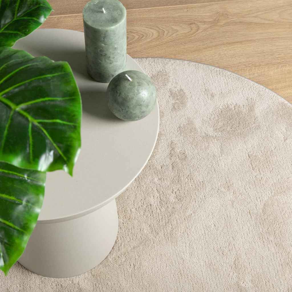 vidaXL Area Rugs HUARTE Beige 140 x 200 cm Polyester