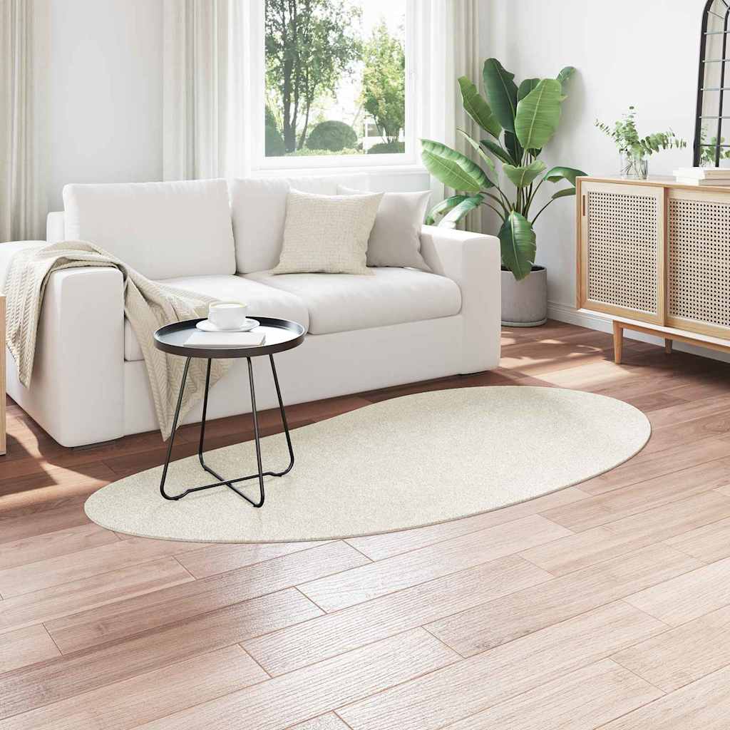 vidaXL Area Rugs HUARTE Cream 100 x 200 cm Polyester