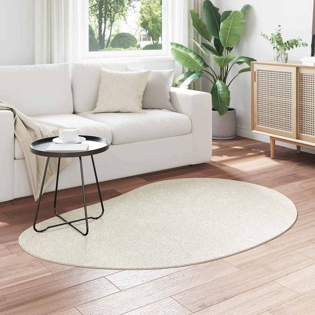vidaXL Area Rugs HUARTE Cream 120 x 170 cm Polyester