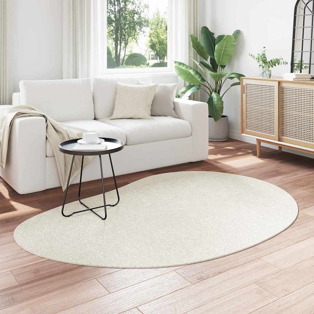 vidaXL Area Rugs HUARTE Cream 140 x 200 cm Polyester