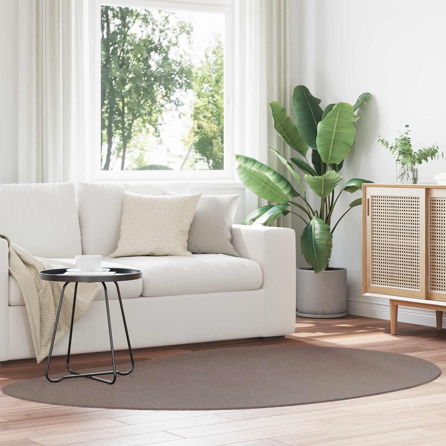 vidaXL Area Rugs HUARTE Sand 140 x 200 cm Polyester