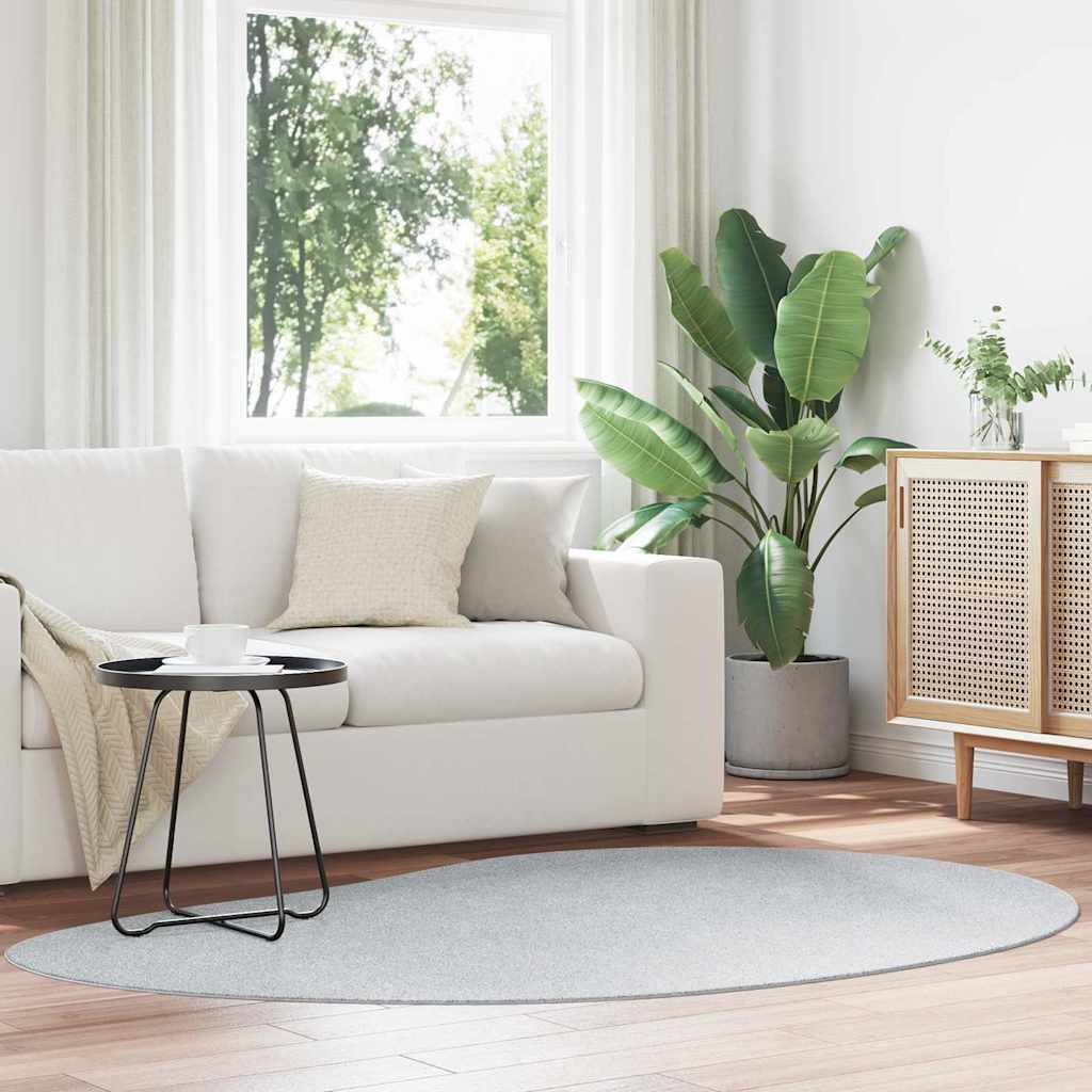 vidaXL Area Rugs HUARTE Grey 140 x 200 cm Polyester