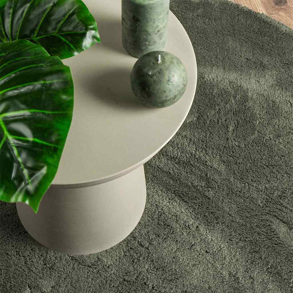 vidaXL Carpet HUARTE Forest green 80 x 150 cm Polyester