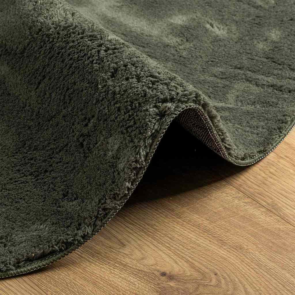 vidaXL Carpet HUARTE Forest green 80 x 150 cm Polyester
