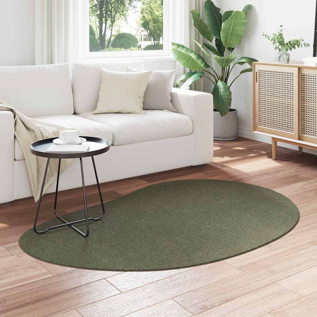 vidaXL Carpet HUARTE Forest green 120 x 170 cm Polyester