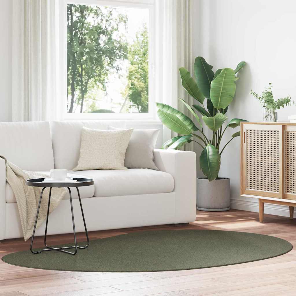vidaXL Carpet HUARTE Forest green 140 x 200 cm Polyester