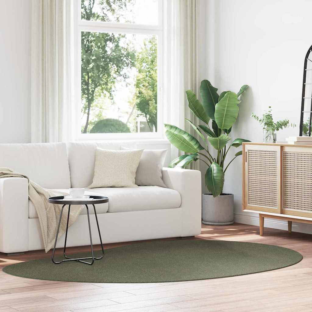 vidaXL Carpet HUARTE Forest green 160 x 230 cm Polyester