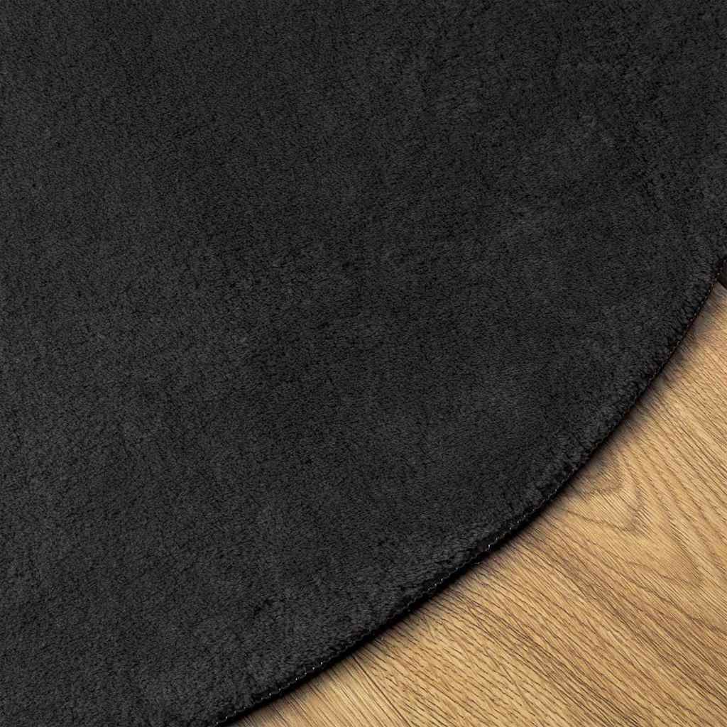 vidaXL Carpet HUARTE Black 80 x 150 cm Polyester