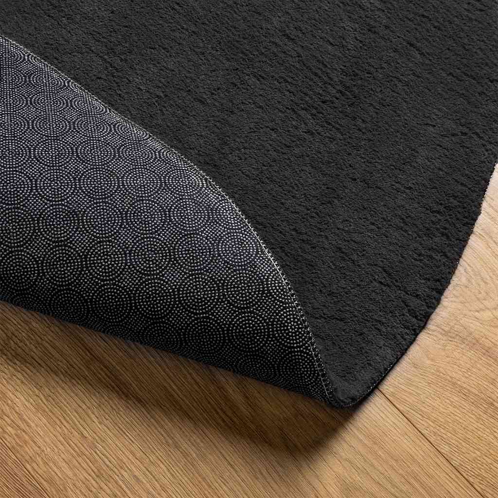 vidaXL Carpet HUARTE Black 80 x 150 cm Polyester