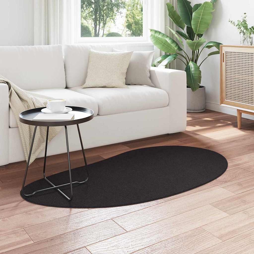 vidaXL Carpet HUARTE Black 80 x 150 cm Polyester