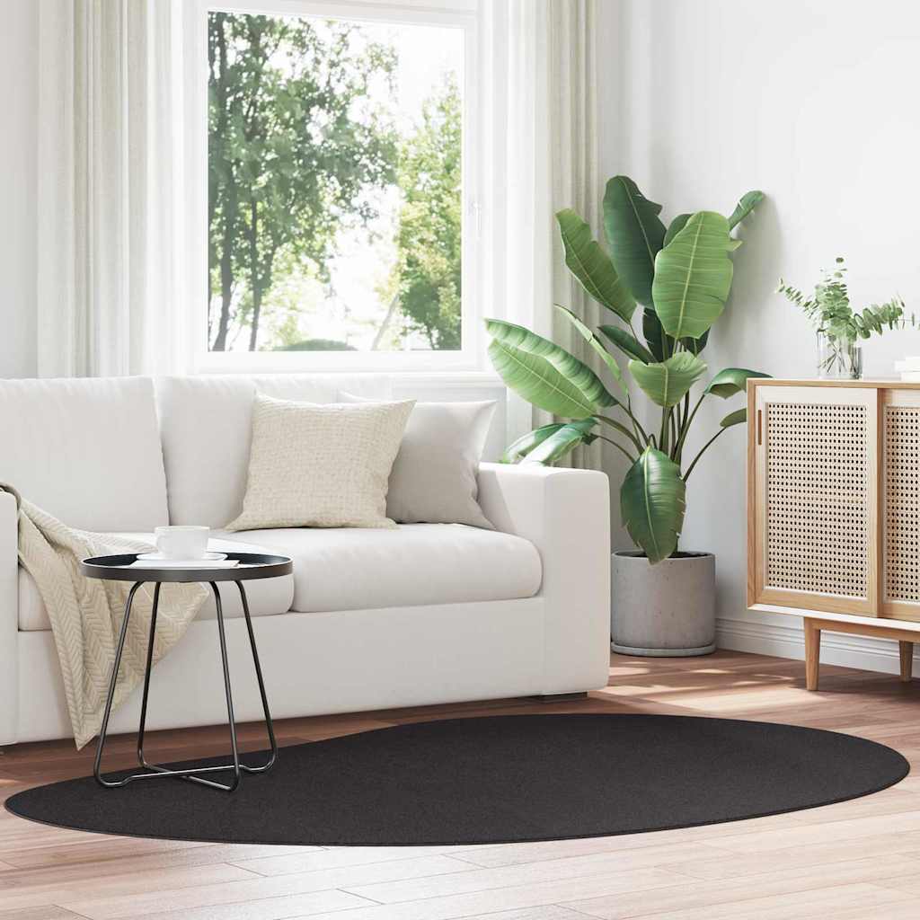 vidaXL Area Rugs HUARTE Black 140 x 200 cm Polyester